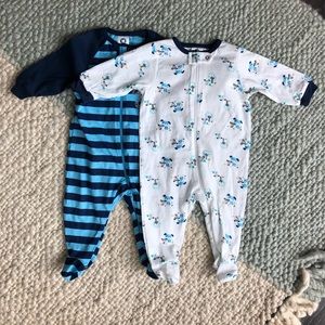 🆕-WOT  Baby Boy Sleepers- 3 months